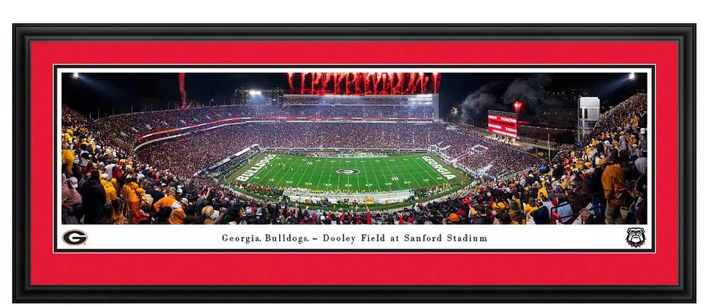 Georgia vs Tennessee 2024 Football Deluxe Frame 18