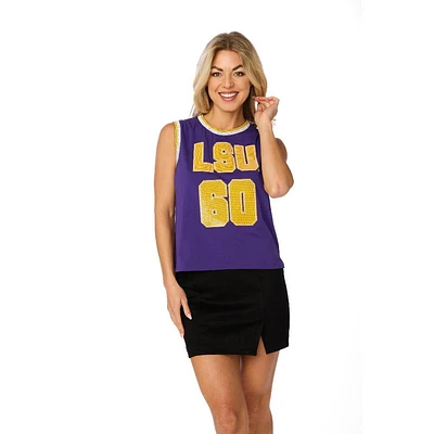 LSU Stewart Simmons The Sequin Jersey Tank