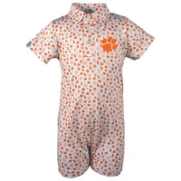 Clemson Garb Infant Earnest Polo Romper