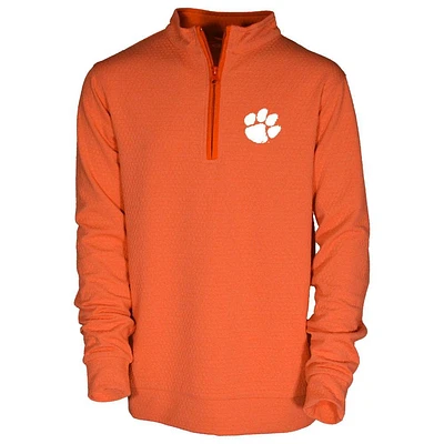 Clemson Garb Toddler Sterling Honeycomb 1/4 Zip Pullover