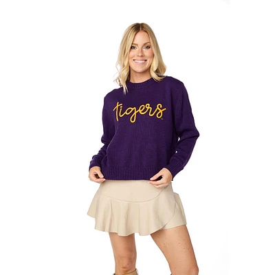 LSU Stewart Simmons The Embroidered Sweater