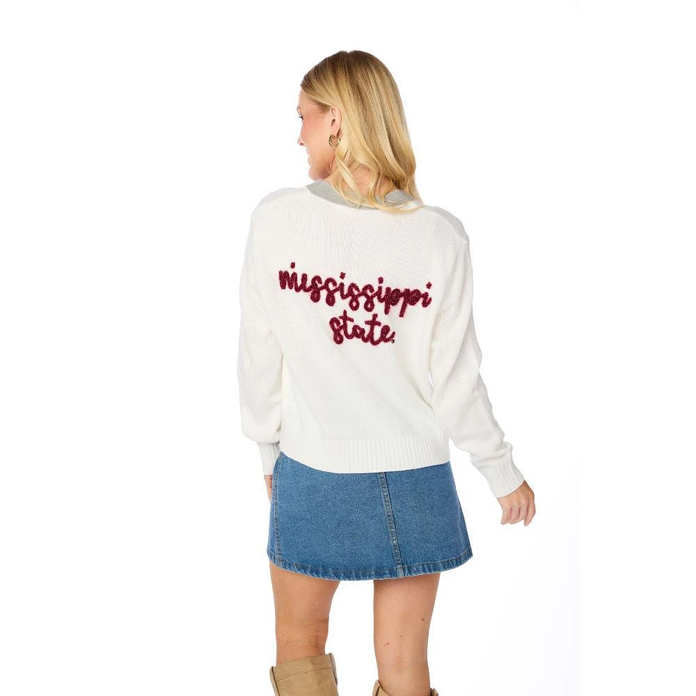 Mississippi State Stewart Simmons The Glitter Script Cardigan