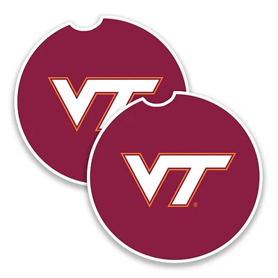 Virginia Tech 2-Pack Car Coasters