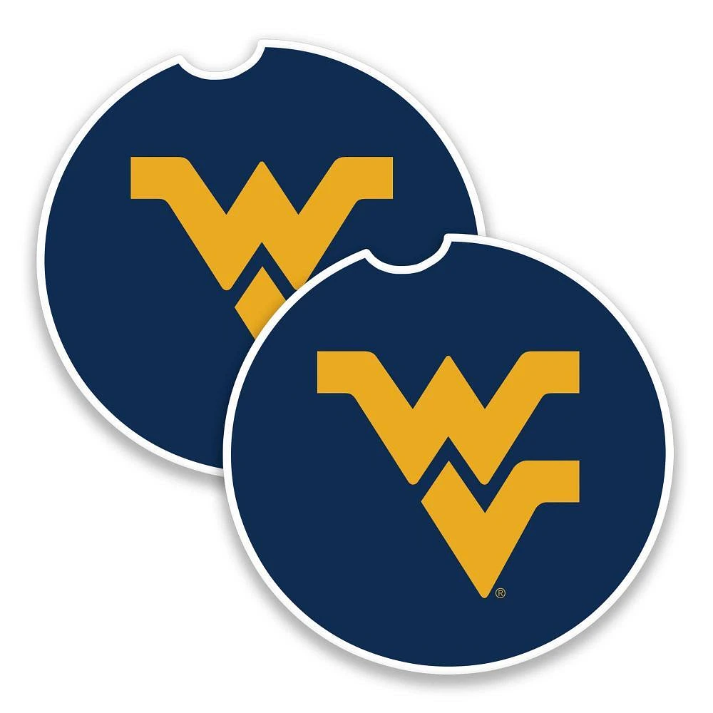 West Virginia 2-Pack Car Coasters