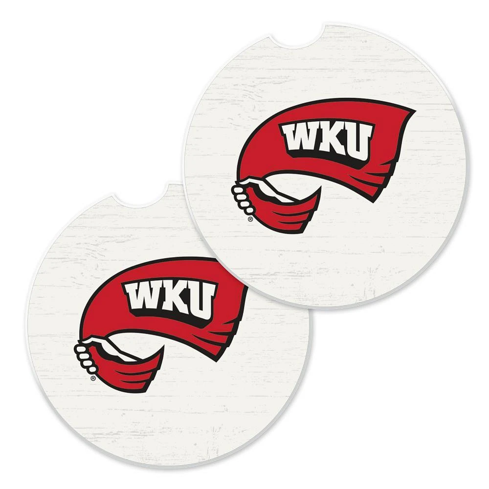 Western Kentucky 2-Pack Car Coasters