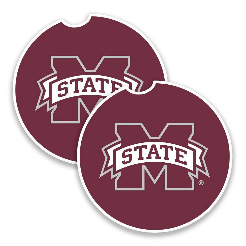 Mississippi State 2-Pack Car Coasters