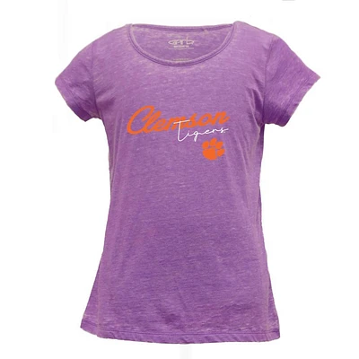 Clemson Garb YOUTH Charlotte Tri-bend Scoop Neck Tee