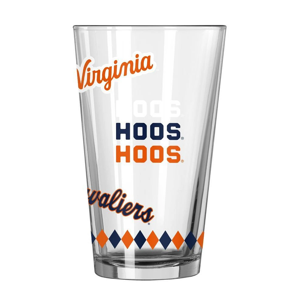 Virginia Logo Brands 16 Oz Vault Multi Logo Pint Glass