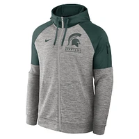 Michigan State Nike Full Zip Fitness Hoodie