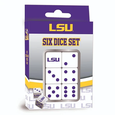 LSU 6 Dice Set