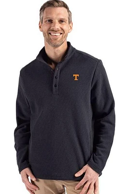 Tennessee Cutter & Buck Hunts Point Textured Fleece Snap Pullover