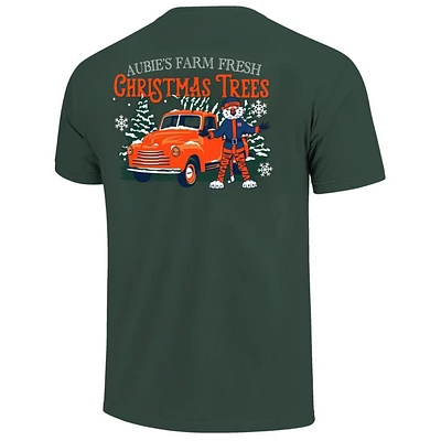 Auburn Aubie Claus Farm Fresh Comfort Colors Tee