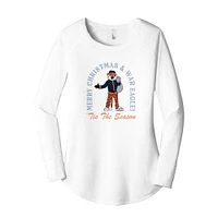 Auburn Aubie Claus Tis the Season Long Sleeve Tunic Tee