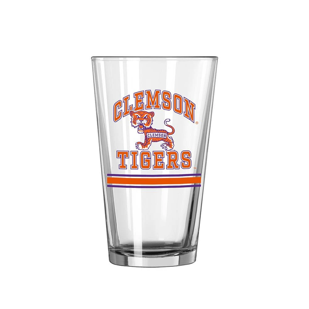 Clemson Logo Brands 16 Oz Vault Pint Glass