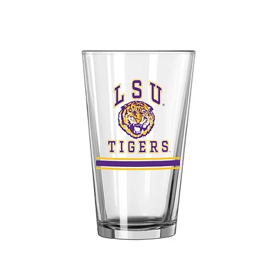 LSU Logo Brands 16 Oz Vault Pint Glass