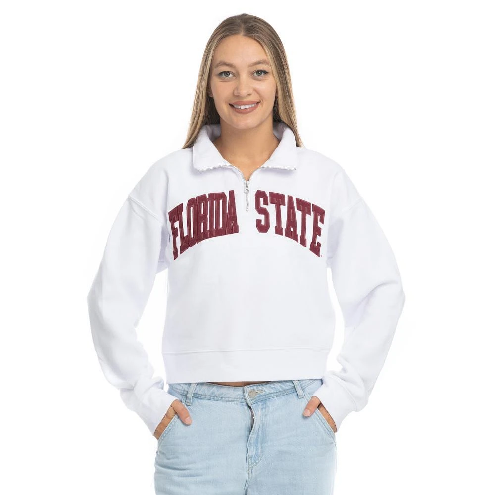 Florida State Zoozatz Applique Sport Crew 1/4 Zip Pullover