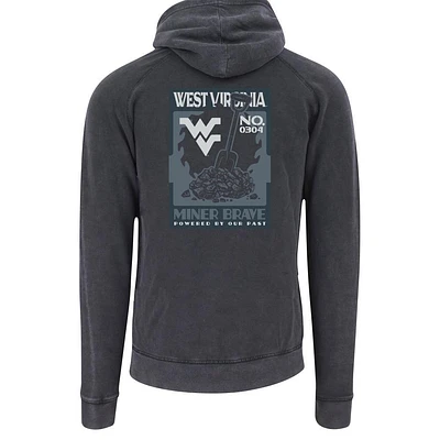 West Virginia Coal Poster Raglan Hoodie