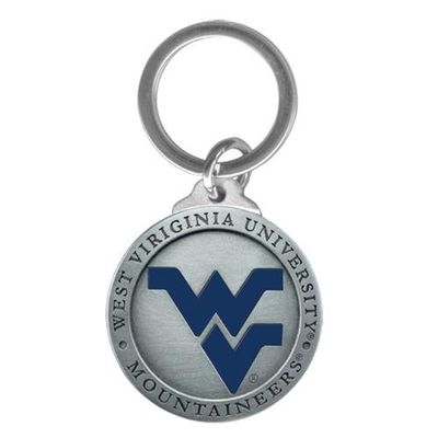  West Virginia Heritage Pewter Key Chain (Blue Emblem)