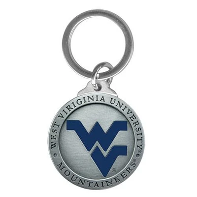 West Virginia Heritage Pewter Keychain