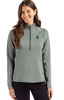 Michigan State Cutter & Buck Peshastin Fleece Half Zip Pullover