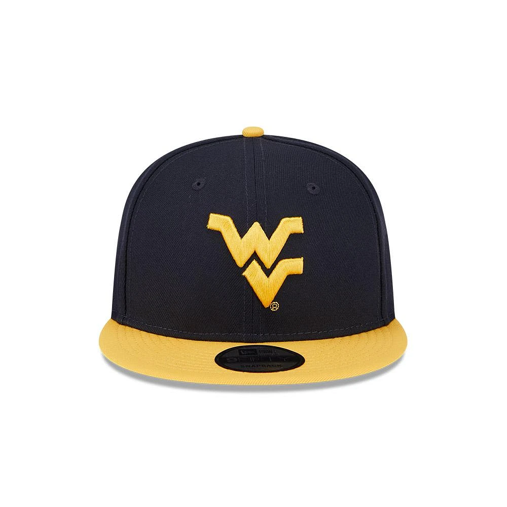 West Virginia New Era 9Fifty Snapback Two Tone Flat Brim Hat