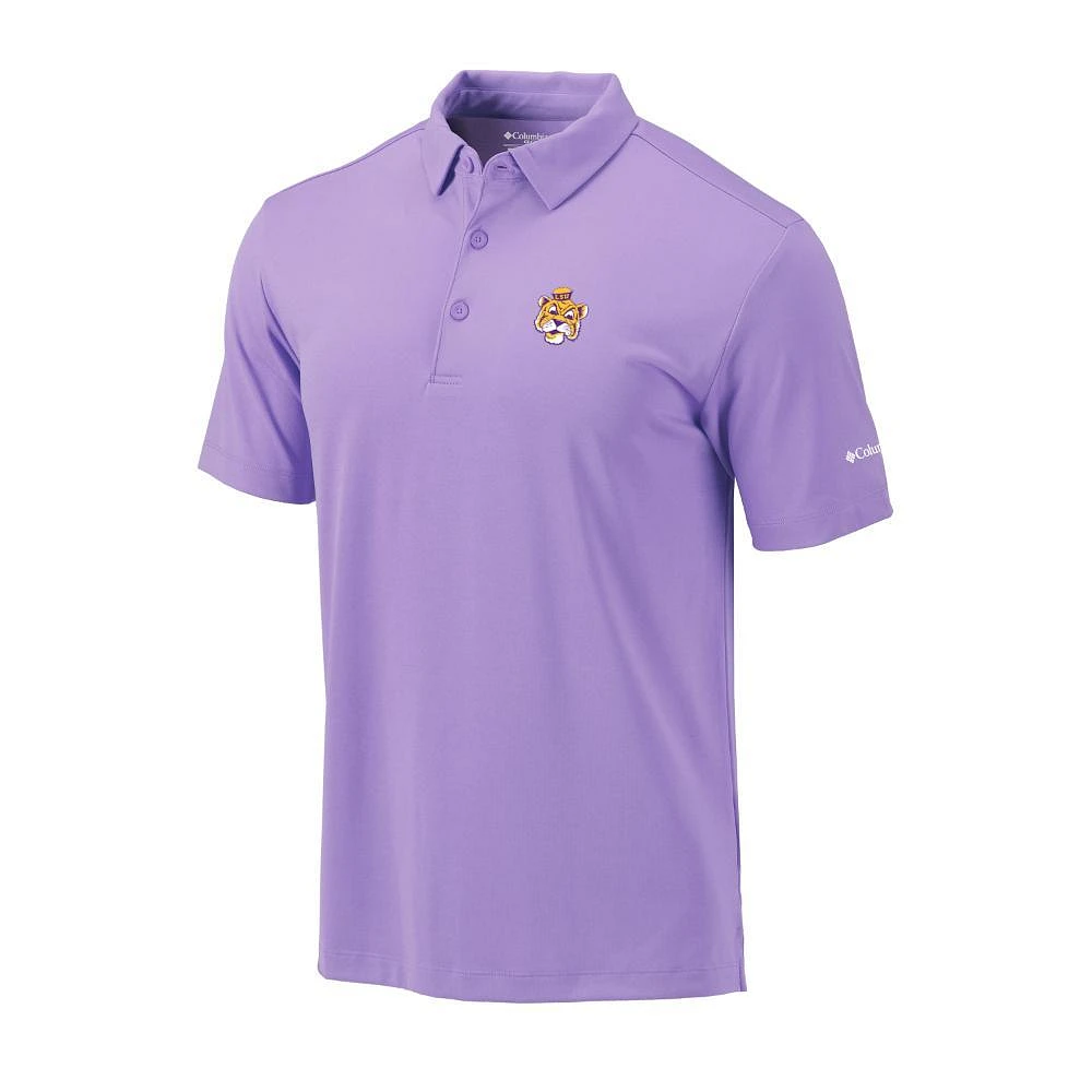 LSU Columbia Golf Vault Omni-Wick Drive Polo