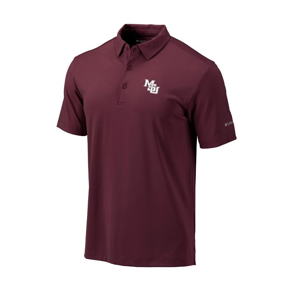 Mississippi State Columbia Golf Vault Omni-Wick Drive Polo