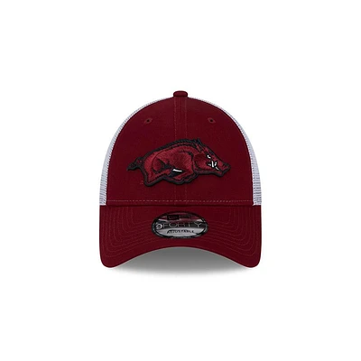 Arkansas New Era 9Forty Snapback Mesh Trucker