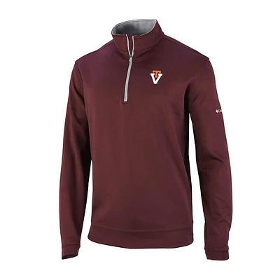 Virginia Tech Columbia Golf Vault Omni-Wick Wickham Hills 1/4 Zip