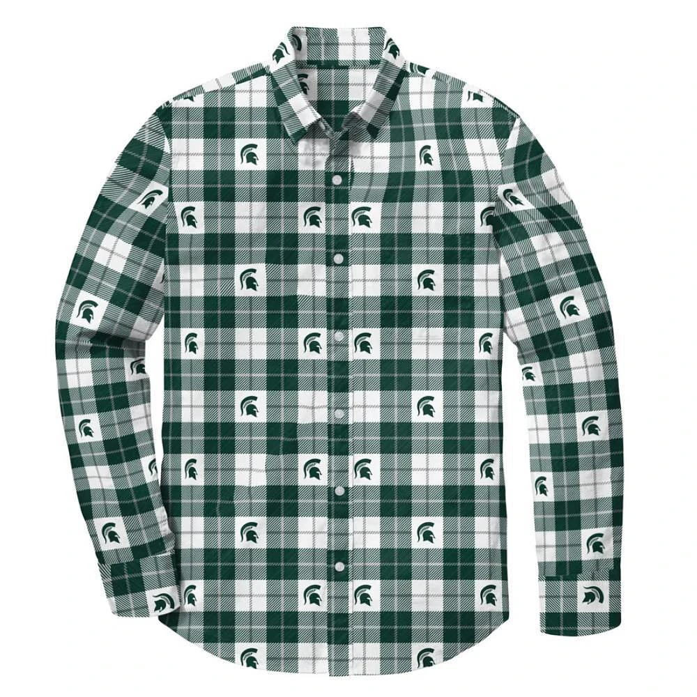 Michigan State Jack and Sage Fandom Box Logo Flannel