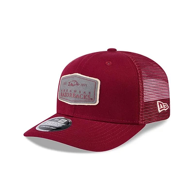 Arkansas New Era 970 Labeled Patch Stretch Snapback Cap