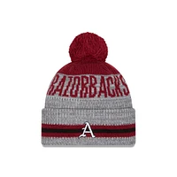 Arkansas New Era Runner Pom Knit Beanie