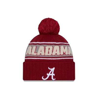 Alabama New Era Sport Pom Knit Beanie