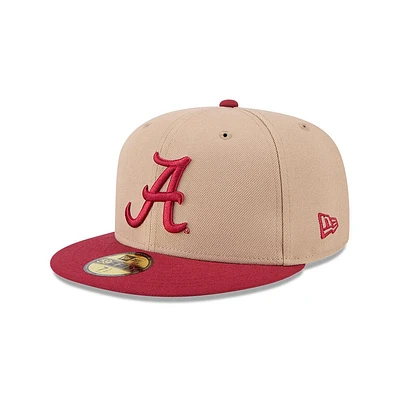 Alabama New Era 5950 Flat Bill Fitted Cap