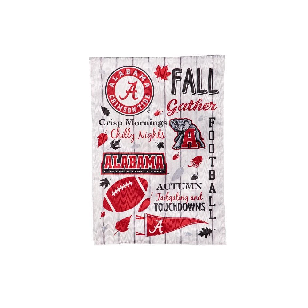 Alabama Fall Seasonal Moire Garden Flag