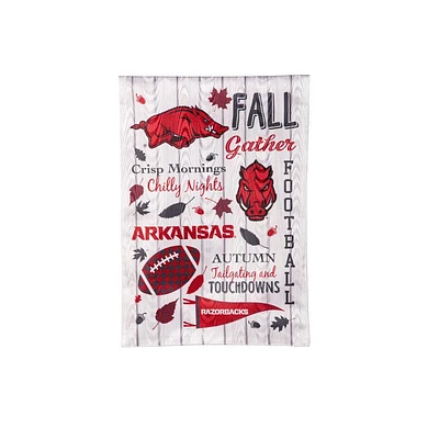 Arkansas Fall Seasonal Moire Garden Flag