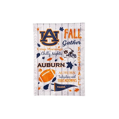 Auburn Fall Seasonal Moire Garden Flag