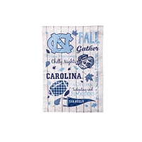 UNC Fall Seasonal Moire Garden Flag