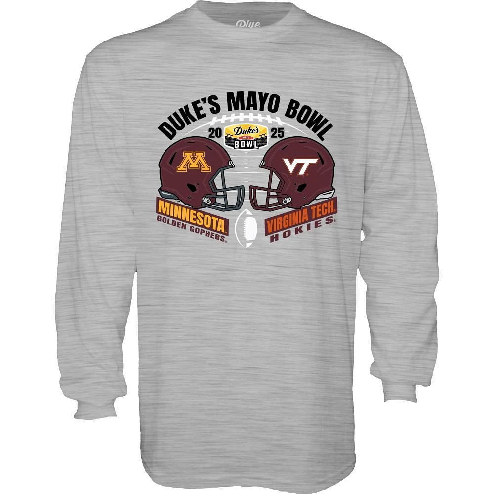 Virginia Tech Minnesota 2025 Duke's Mayo Bowl Match Up Long Sleeve Tee