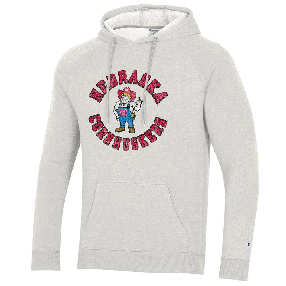 Nebraska Champion Vault Herbie Triumph Fleece Raglan Hoodie