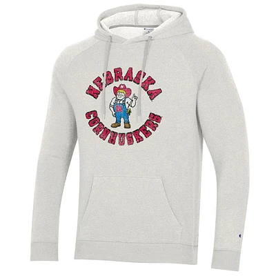 Nebraska Champion Vault Herbie Triumph Fleece Raglan Hoodie