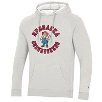 Nebraska Champion Vault Herbie Triumph Fleece Raglan Hoodie