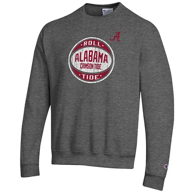 Alabama Champion Logo Distressed Basketball Crew