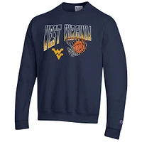 West Virginia Champion Wordmark Basketball Net Logo Crew