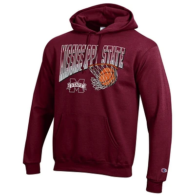 Mississippi State Champion Wordmark Basketball Net Logo Hoodie