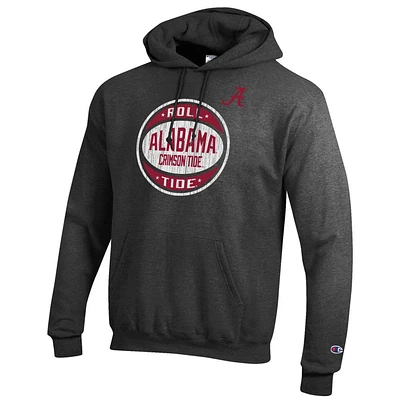 Alabama Champion Logo Distressed Basketball Hoodie