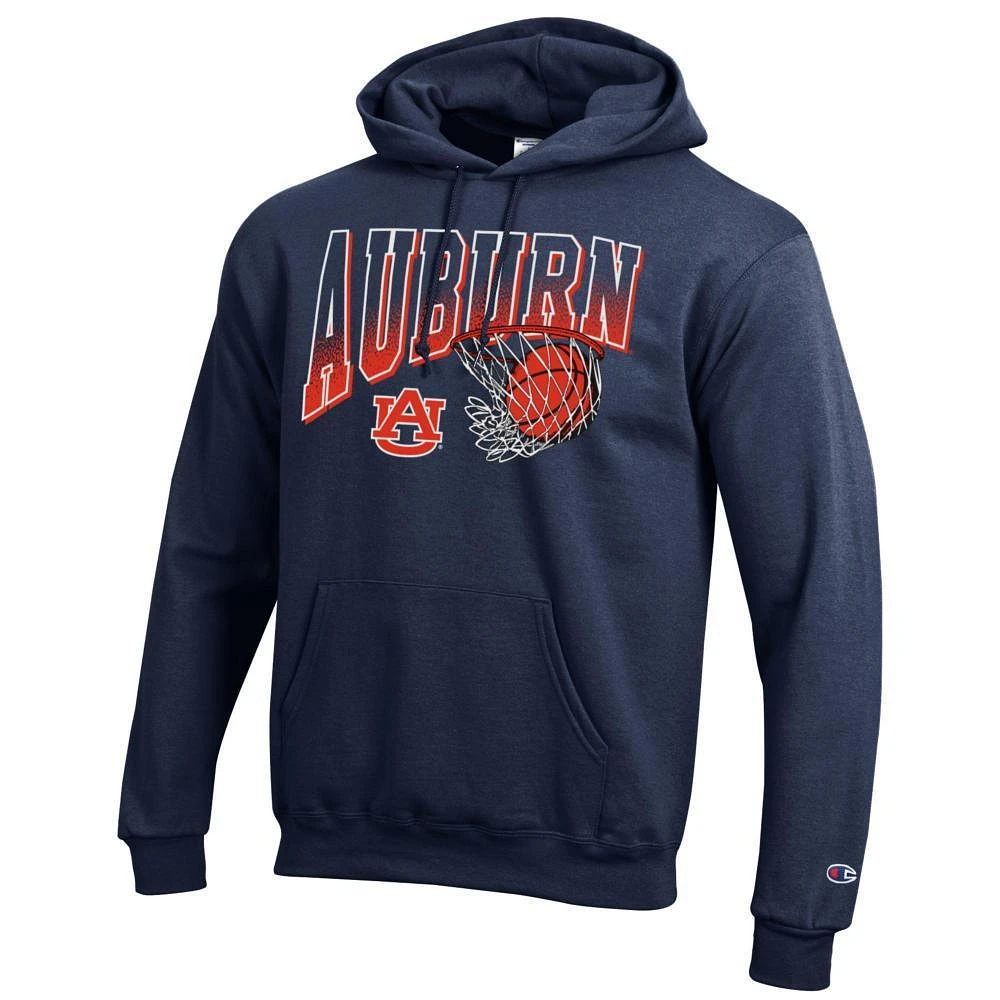 Auburn Champion Wordmark Basketball Net Logo Hoodie