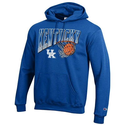 Kentucky Champion Wordmark Basketball Net Logo Hoodie