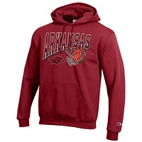 Arkansas Champion Wordmark Basketball Net Logo Hoodie