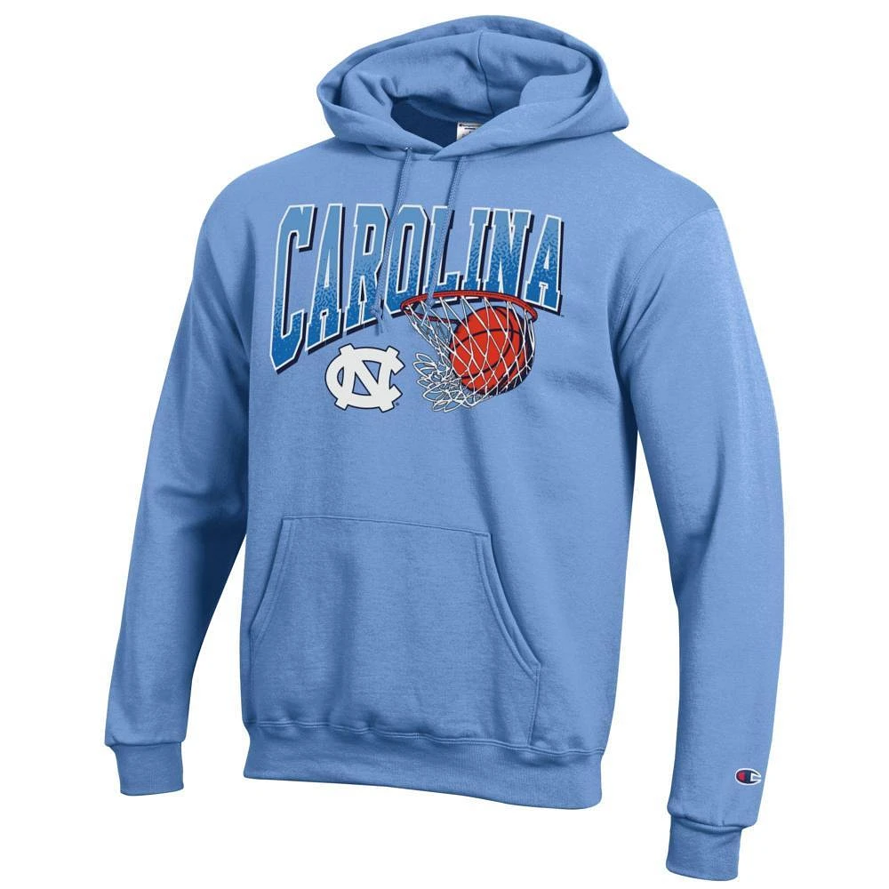 UNC Champion Wordmark Basketball Net Logo Hoodie